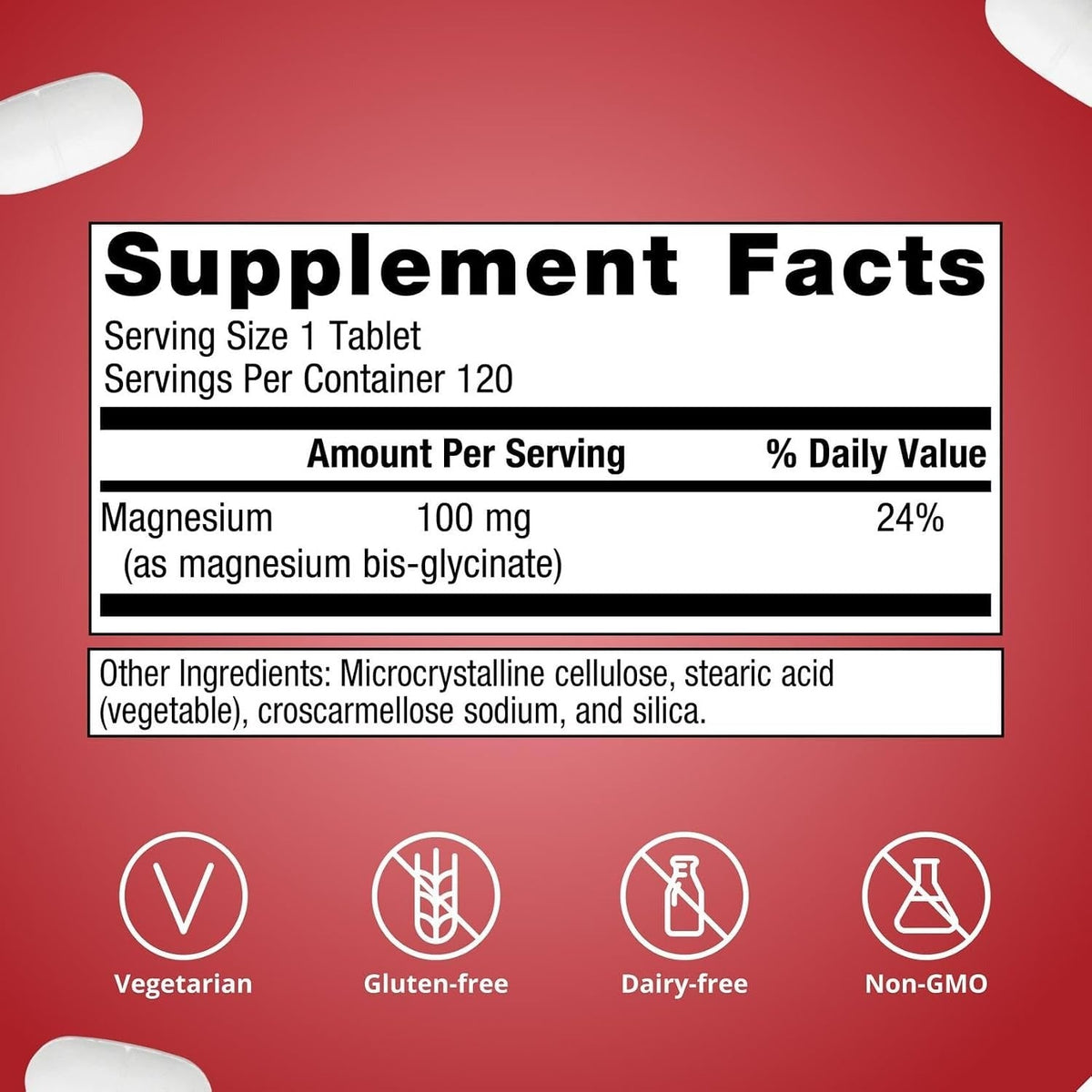 Metagenics Magnesium Glycinate, Calm & Sleep Support, 120 Tablets