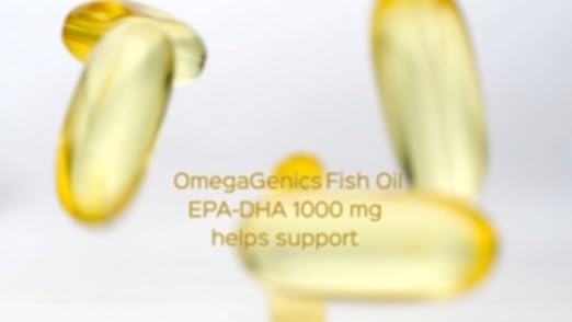 Metagenics OmegaGenics Omega-3 Fish Oil 1000mg EPA DHA, 120 Softgels